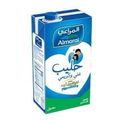 حليب المراعي كامل الدسم طويل الاجل 500 مل