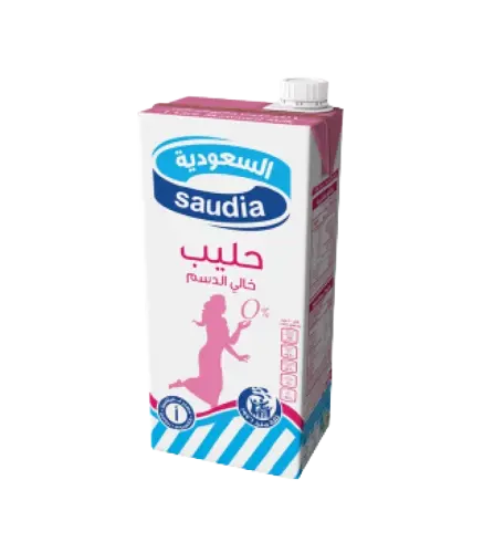 حليب السعودية خالي الدسم 1 لتر
