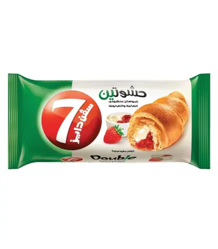 كروسان سفن دايز بحشوتي الفراولة والفانيلا 55 جم
