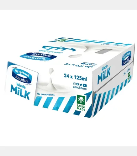 حليب السعودية كامل الدسم 125 مل