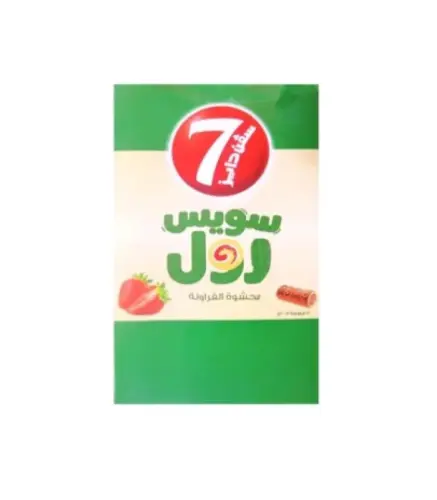 كيك سفن دايز سويس رول بحشوة الفراولة 20 جم