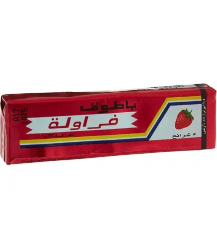 علك باطوق بالفراولة 5 شرائح