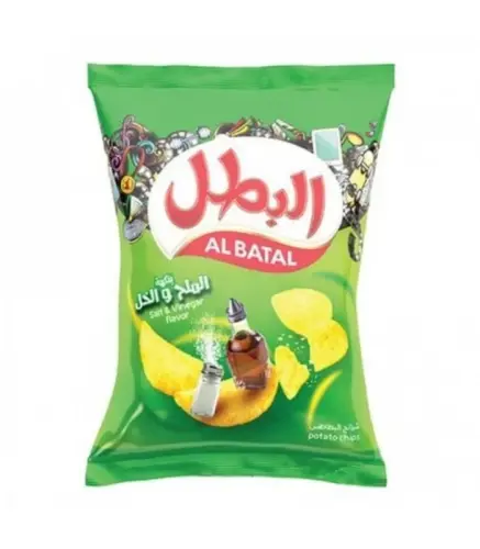 بطاطس البطل ملح وخل 12جم