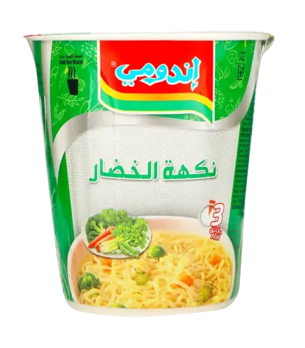 شعيرية اندومي كاسات نكهة الخضار 60 جم