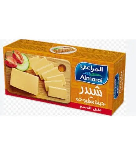 جبنة المراعي مطبوخة شيدر كاملة الدسم 454 جم