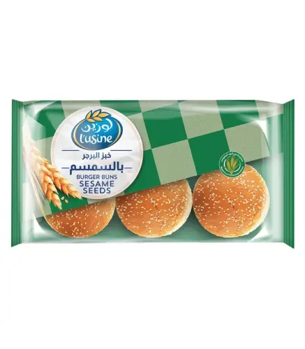 خبز البرجر لوزين بالسمسم 6 حبة 400 جم