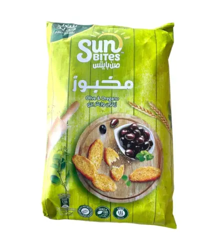 شرائح خبز محمص صن بايتس زيتون وزعتر بري 18 جم