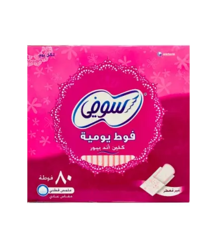 حفائض سوفي كلين اند بيور غير معطرة 80 حبة