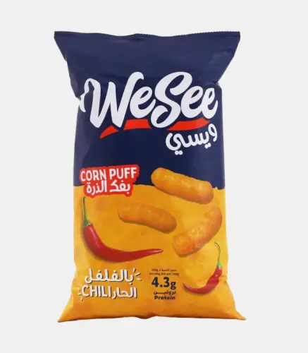 بفك الذرة ويسي بنكهة  الحار 100جم