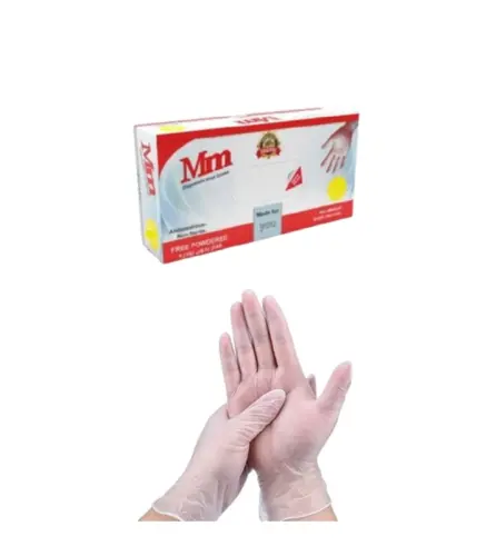 قفازات شفافا فينيل 70 حبة {M}