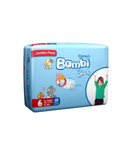 حفائظ بامبي رقم 6 40 حبة