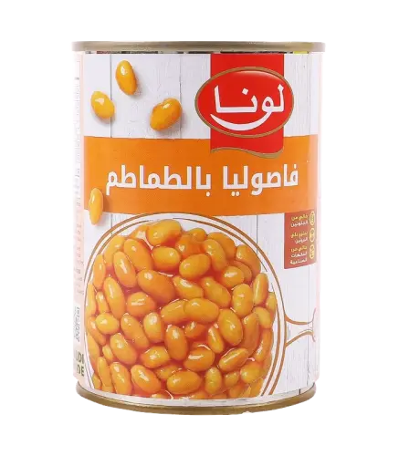 فاصوليا لونا بالطماطم 380 جم