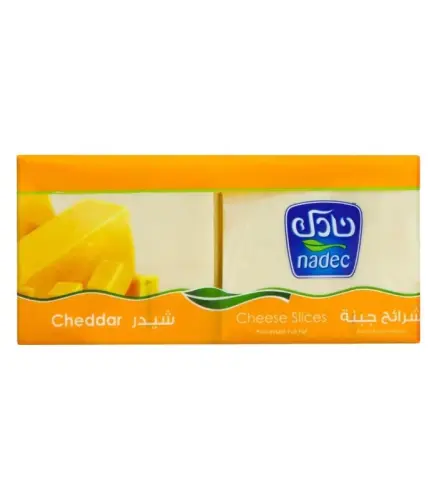 جبنة نادك شرائح شيدركامل الدسم 400 جم
