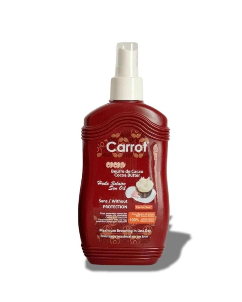 كاروت صن زيت التسمير بالكاكاو 200مل