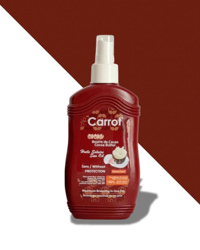 كاروت صن زيت التسمير بالكاكاو 200مل