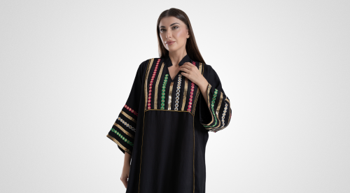 جلابية الملكة - اسود