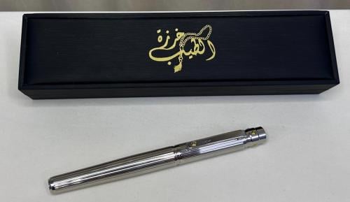 قلم كارتير فضي غطاء