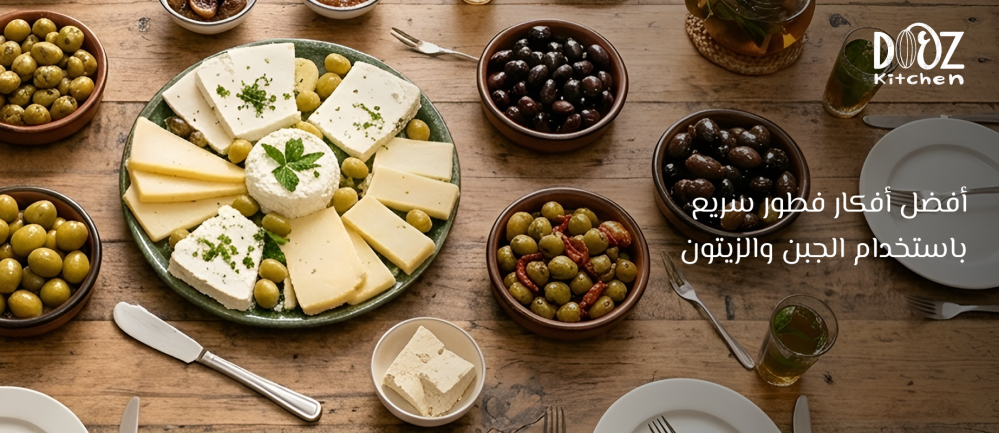 أفضل أفكار فطور سريع باستخدام الجبن والزيتون