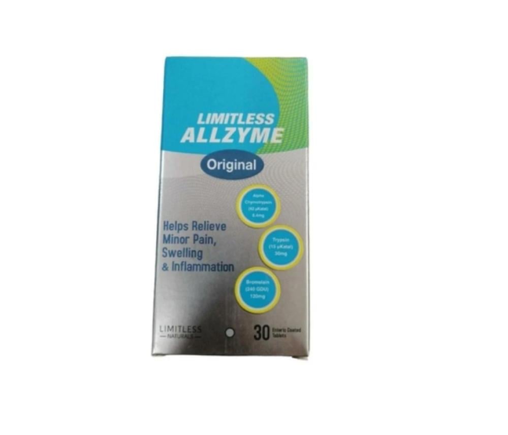 Limitless Allzyme Original 30 Enteric Coated Tablets