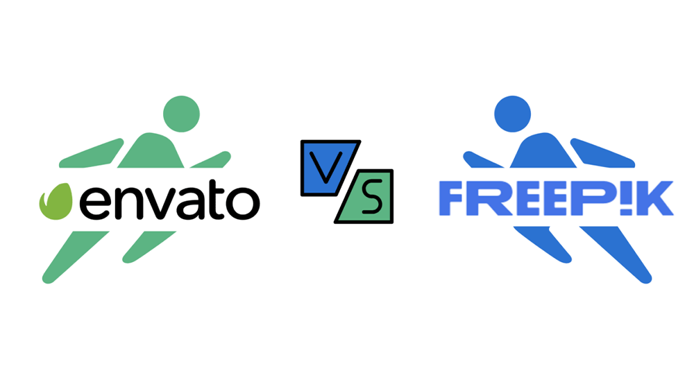 أفضل موقع تصميم Freepik أم Envato