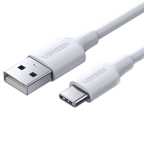 يوجرين سلك شاحن USB إلى USB-C بطول 1 م - أبيض