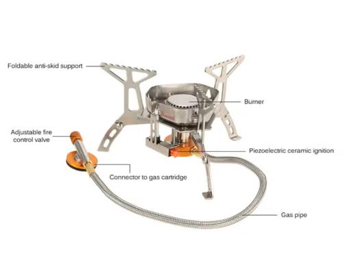 موقد غاز محمول للتخييم 10 X 9 X 9سم