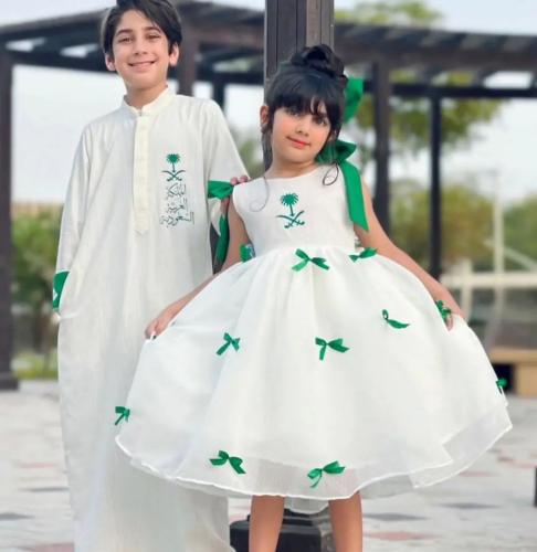 ملابس أطفال لليوم الوطني السعودي