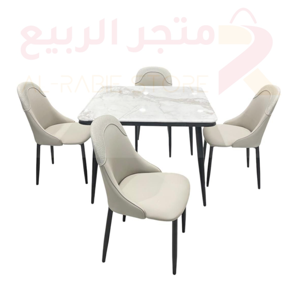 طاولة طعام رخام 4كراسي رقم SFD10111