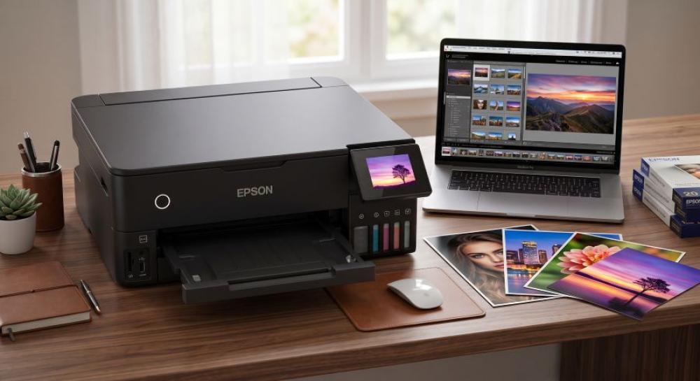 مراجعة طابعة الصور Epson EcoTank ET-8550: المميزات، العيوب وهل تستحق؟