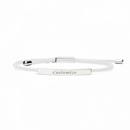Olivia Bracelet - White in Silver