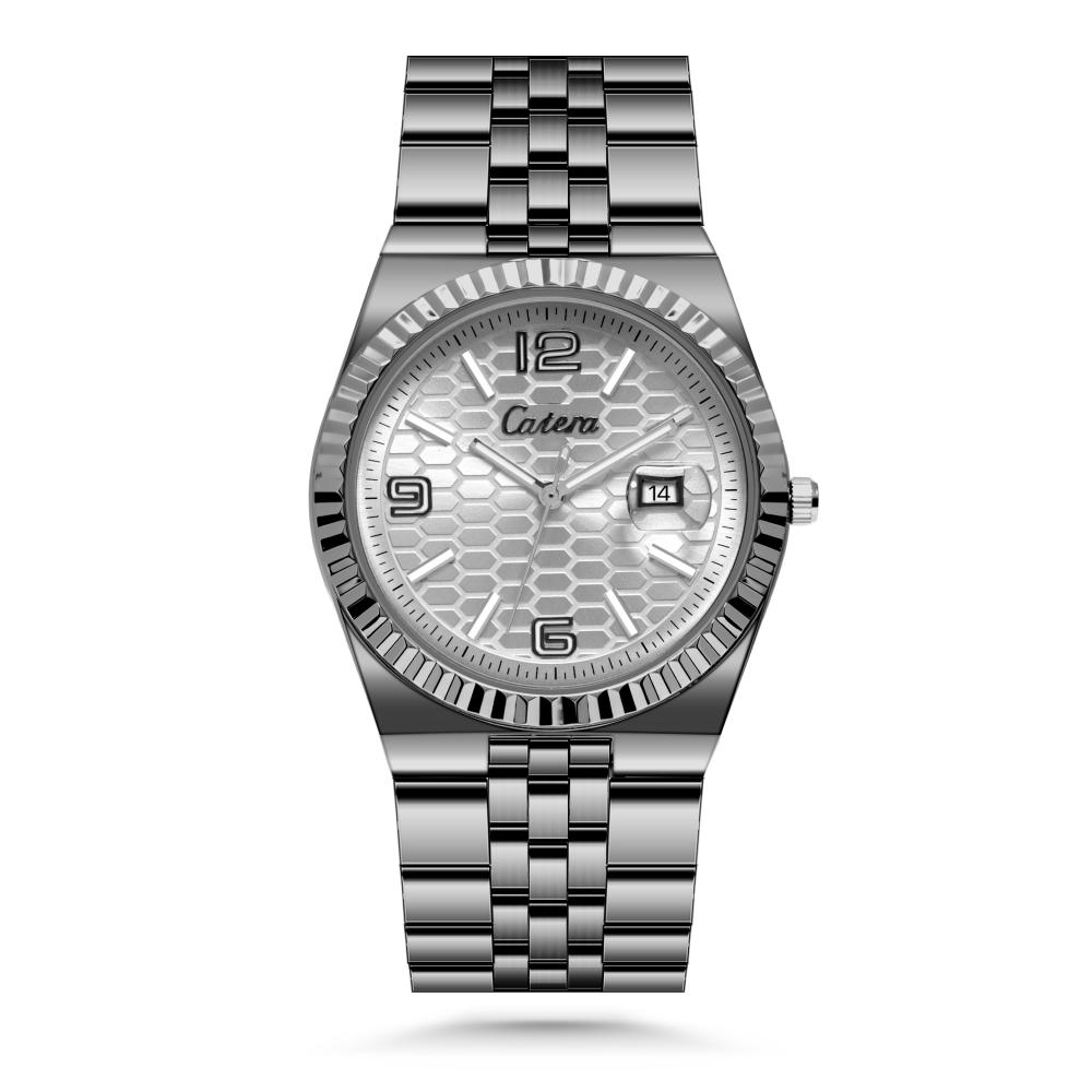 ساعة رجالية بسير ستيل بلون فيراني