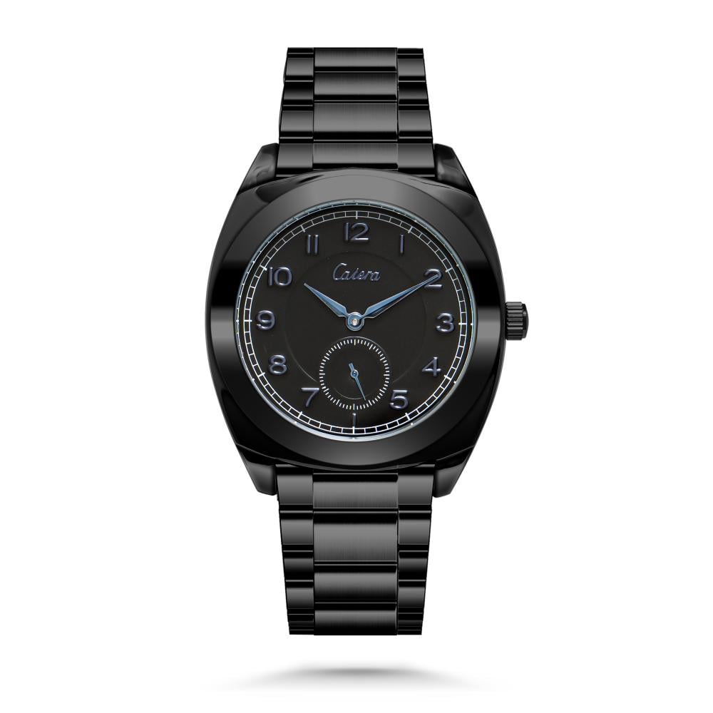 ساعة رجالية ستيل أرقام بلون اسود