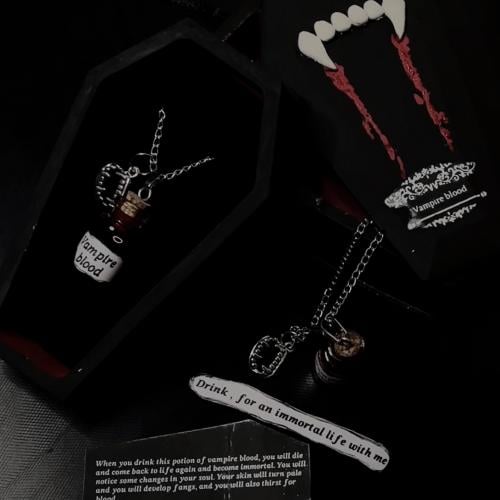 Vampire blood necklace