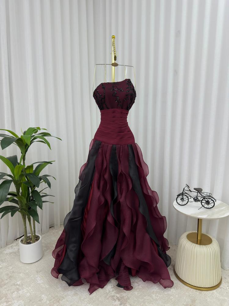 فستان سهرة متدرج فخم