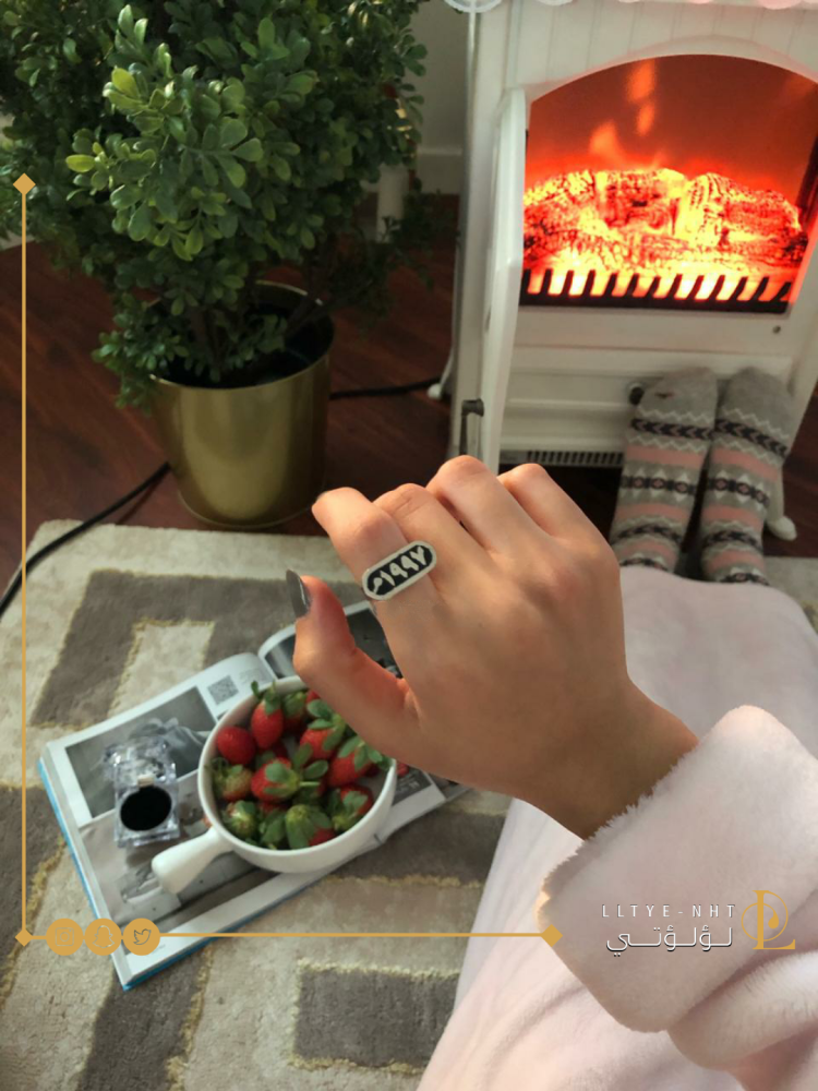 خاتم تاريخ ميلادي - ذكرا الزواج فضة خالص