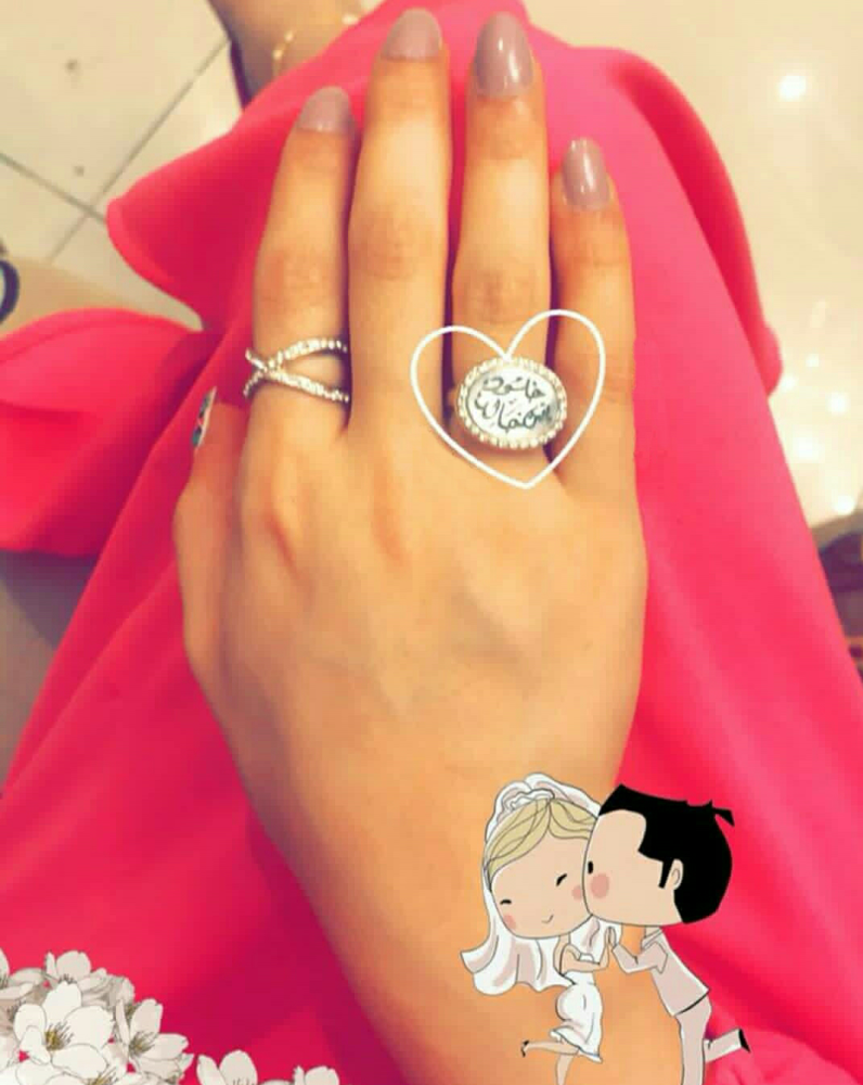 خواتم نسائي فضة بالاسم - لؤلؤتي