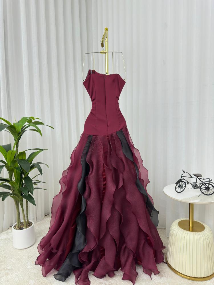 فستان سهرة متدرج فخم