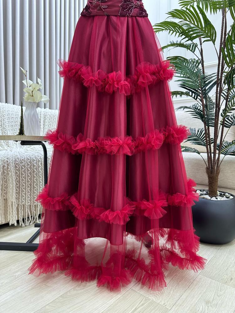 فستان سهرة تل فخم