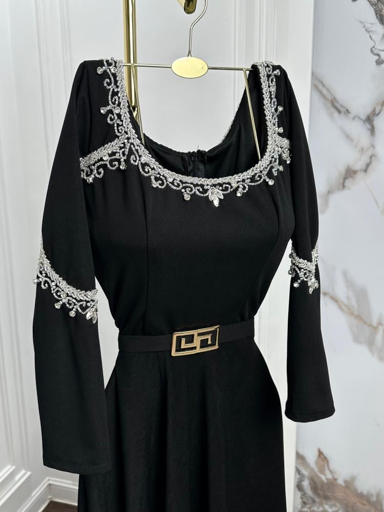 فستان سهرة اسود فخم