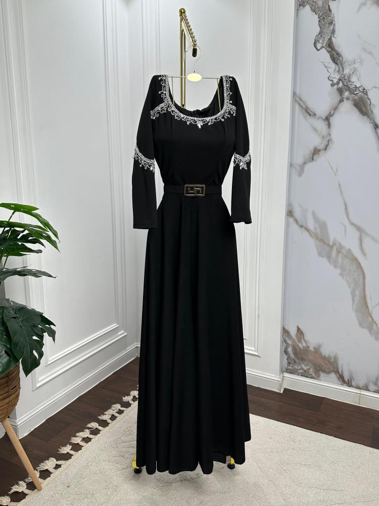 فستان سهرة اسود فخم