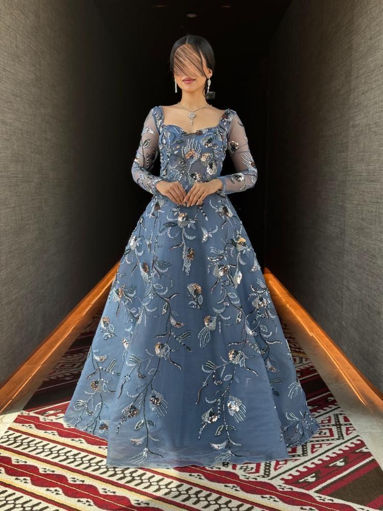 فستان سهرة من متجر لؤلؤتي