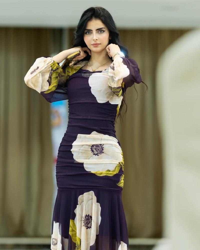 فستان مشجر  - فساتين لؤلؤتي