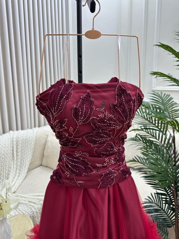 فستان سهرة تل فخم