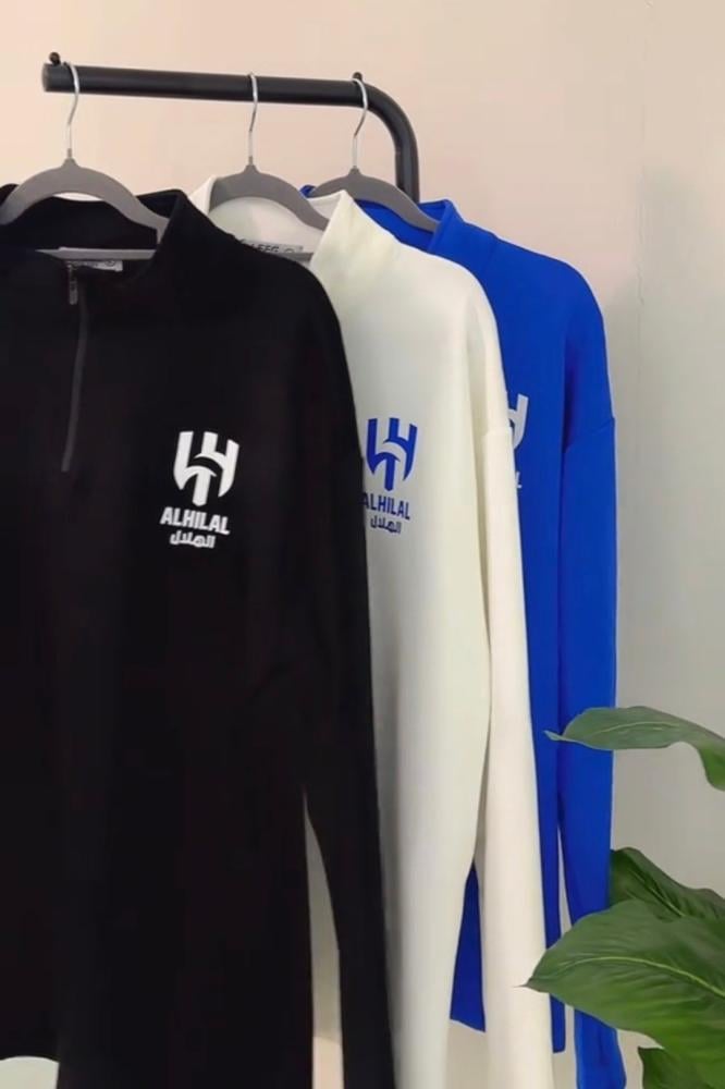 سويتر الهلال بفتحه اصباع جديد