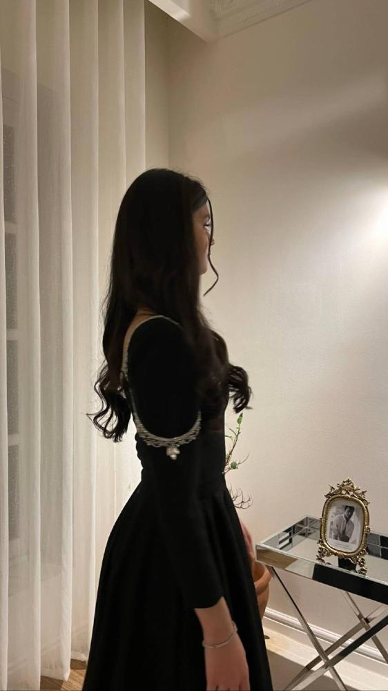 فستان سهرة اسود فخم