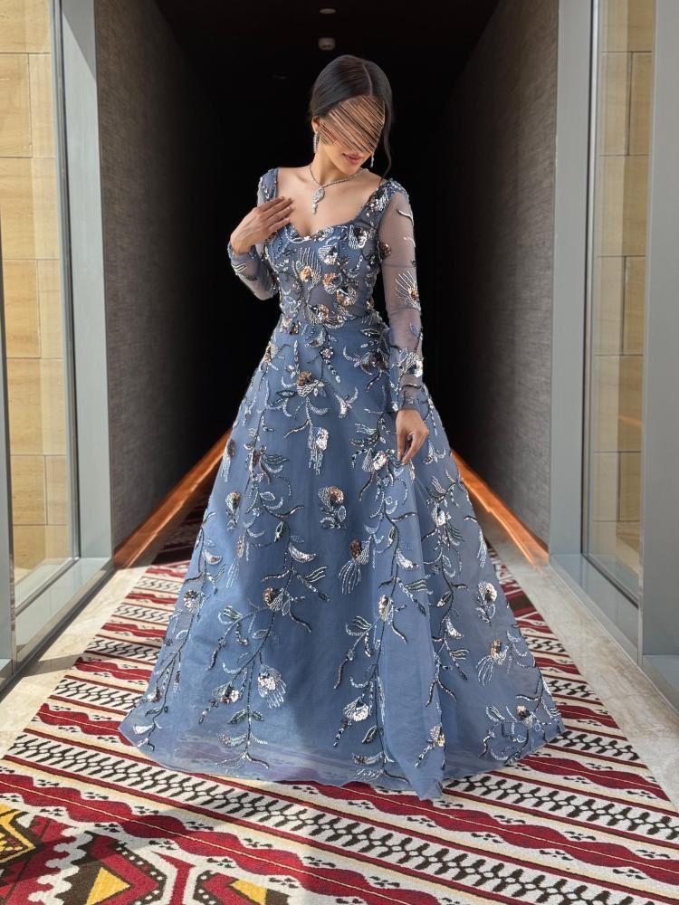 فستان سهرة من متجر لؤلؤتي