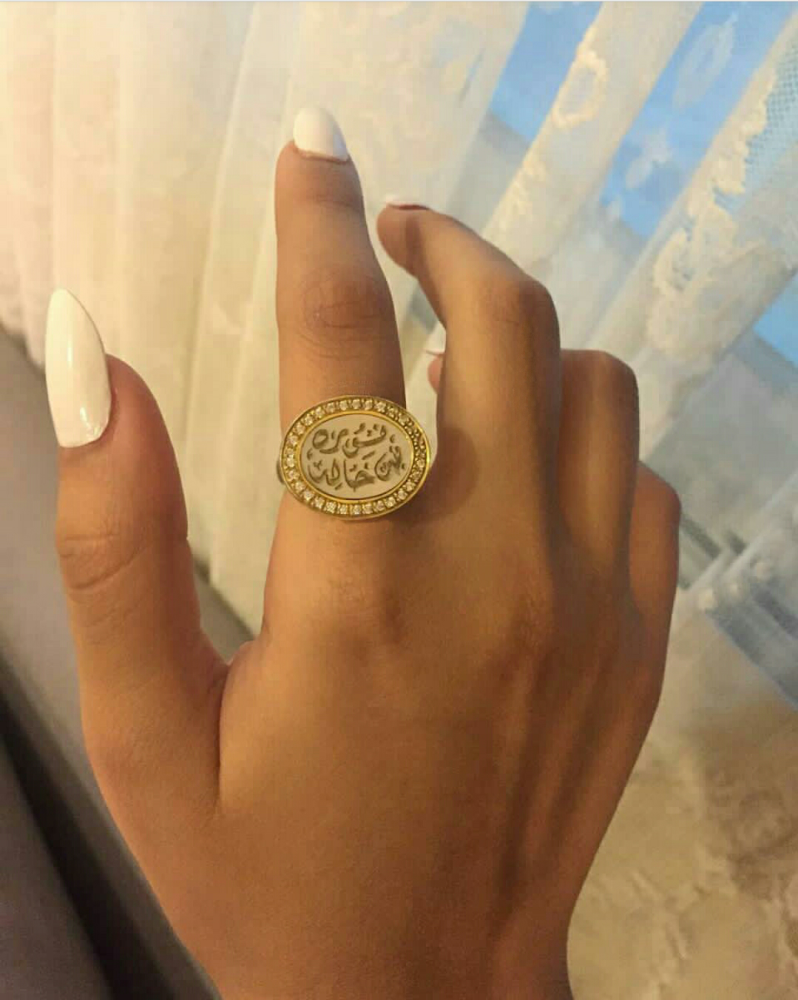 خواتم نسائي فضة بالاسم - لؤلؤتي