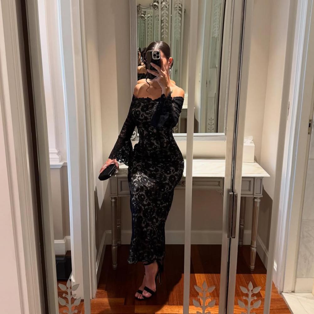 فستان سهرة دانتيل فخم