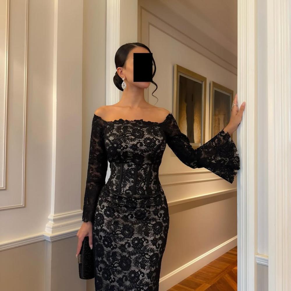 فستان سهرة دانتيل فخم