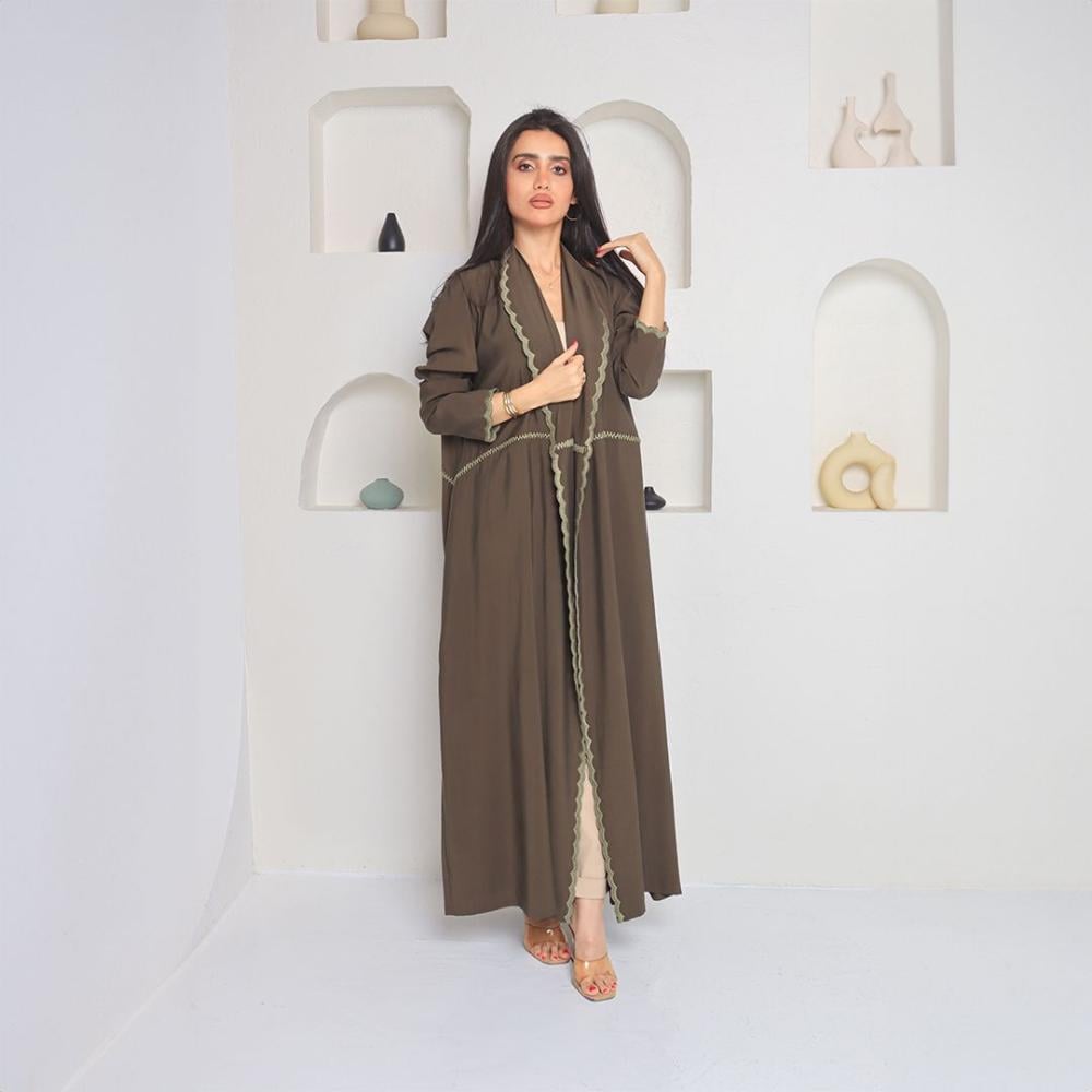 كريب مغسول تطريز يدوي بالخيوط